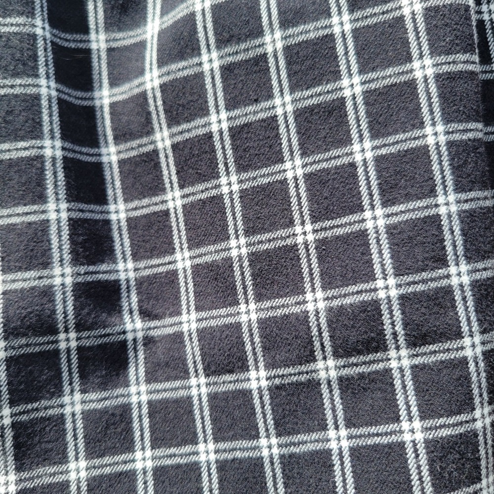 J. Jill Premium Bi-Stretch Plaid Pants Womens 8 Petite Black White Grid Check - Picture 4 of 8